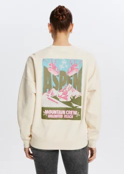 The Sting Sweater met ski print<DAMES Sweaters En Hoodies