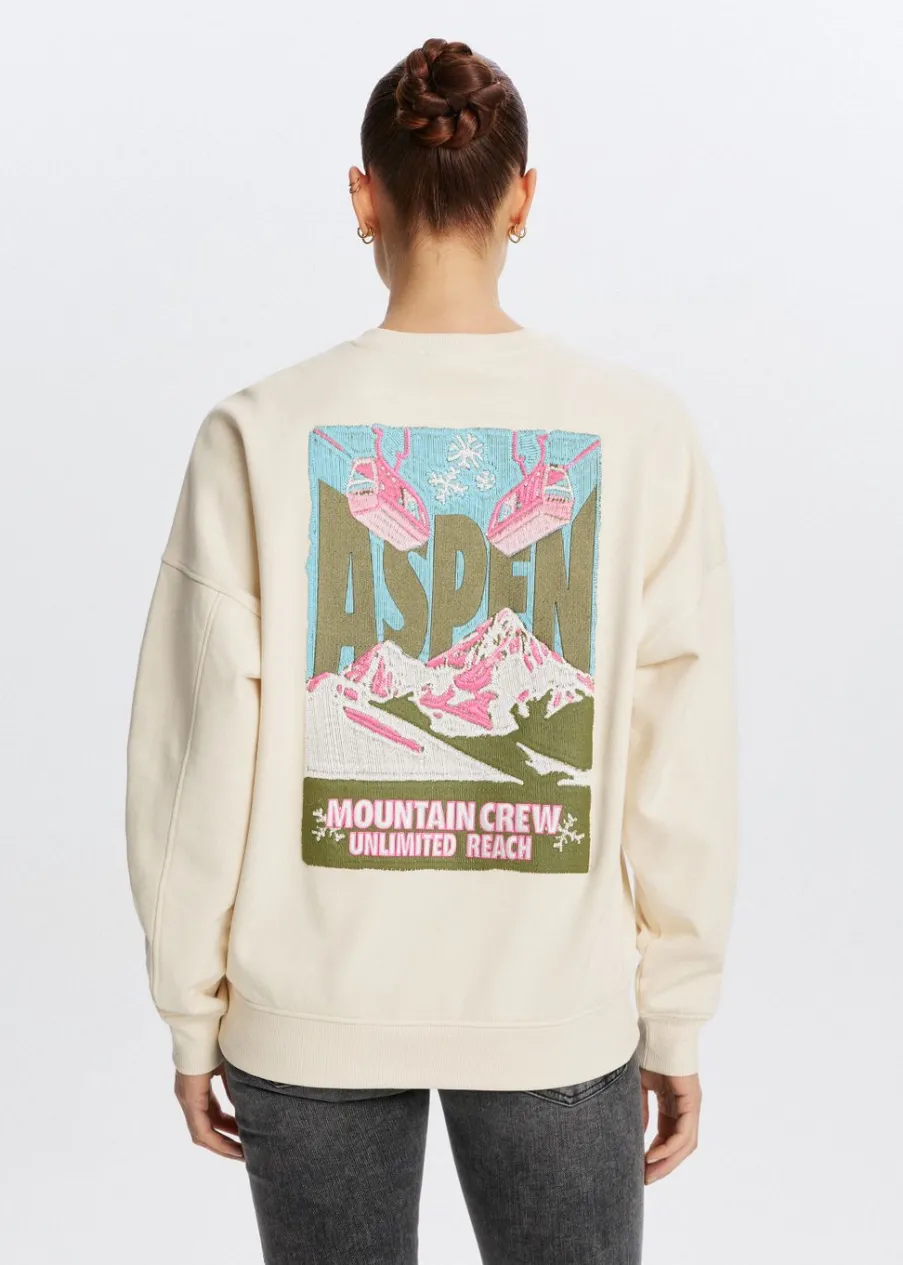 The Sting Sweater met ski print<DAMES Sweaters En Hoodies