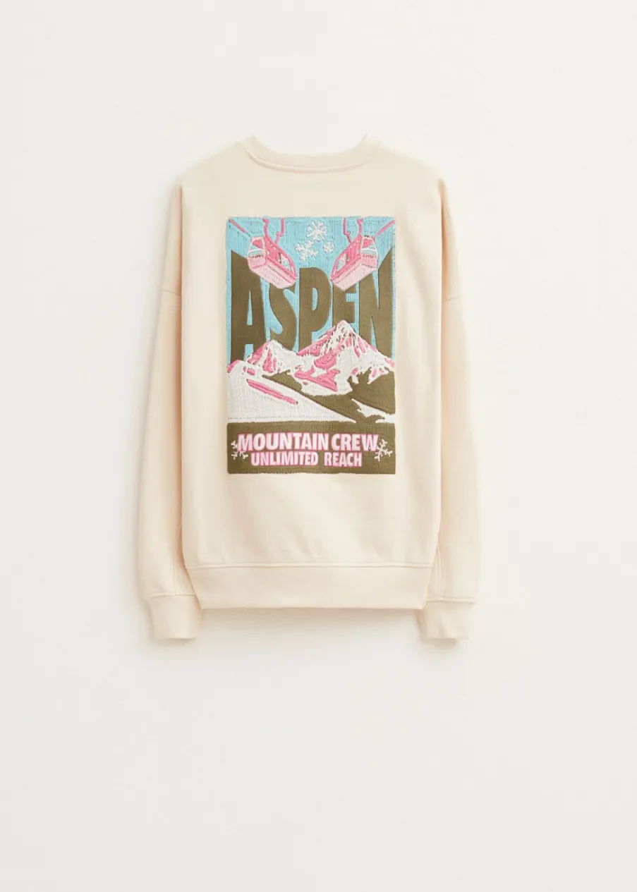 The Sting Sweater met ski print<DAMES Sweaters En Hoodies