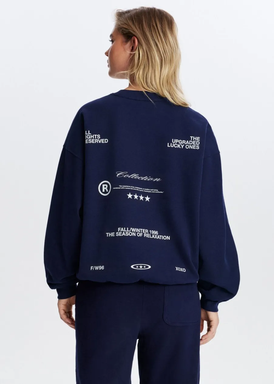 The Sting Sweater met tekstprint<DAMES Sweaters En Hoodies