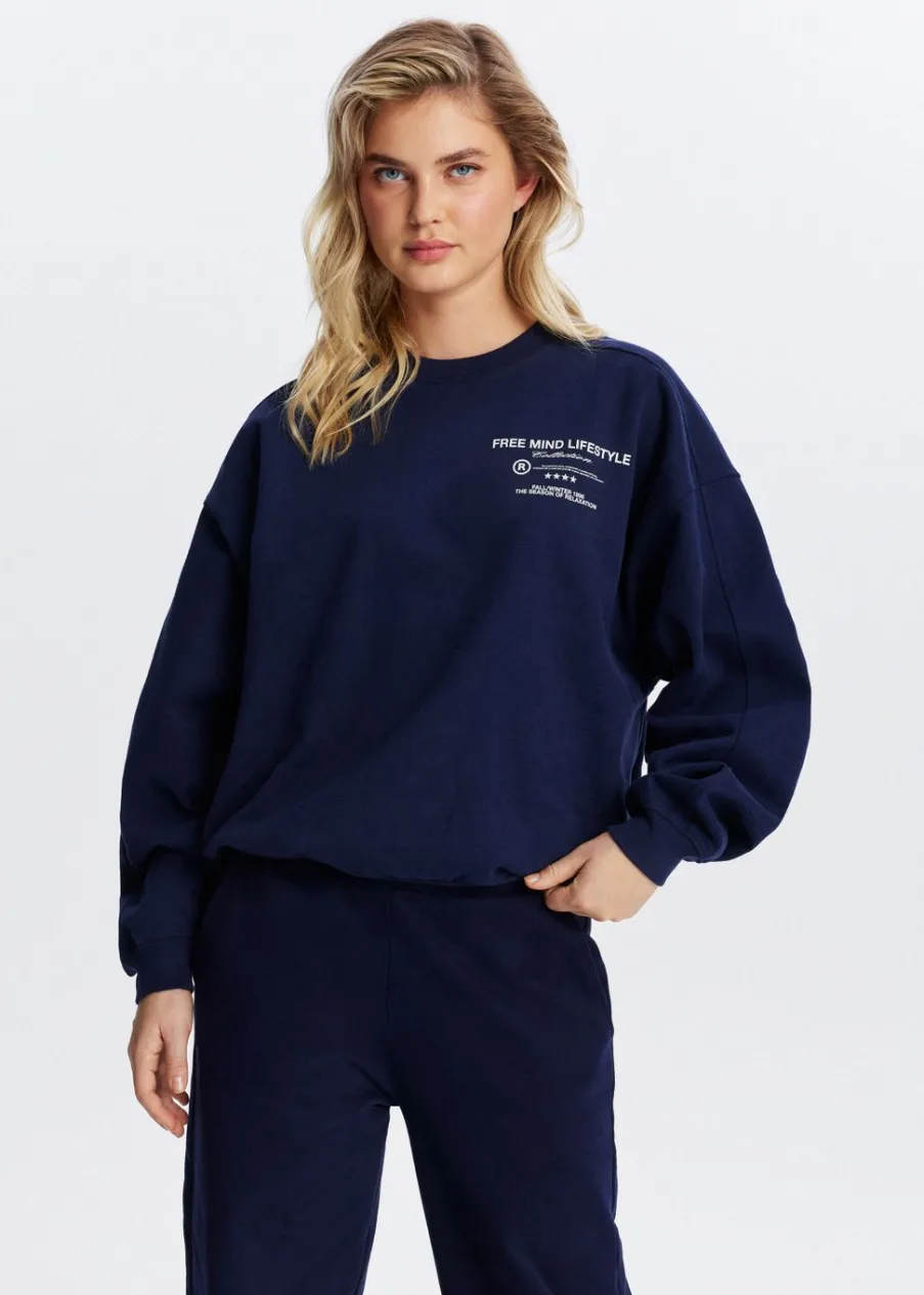 The Sting Sweater met tekstprint<DAMES Sweaters En Hoodies