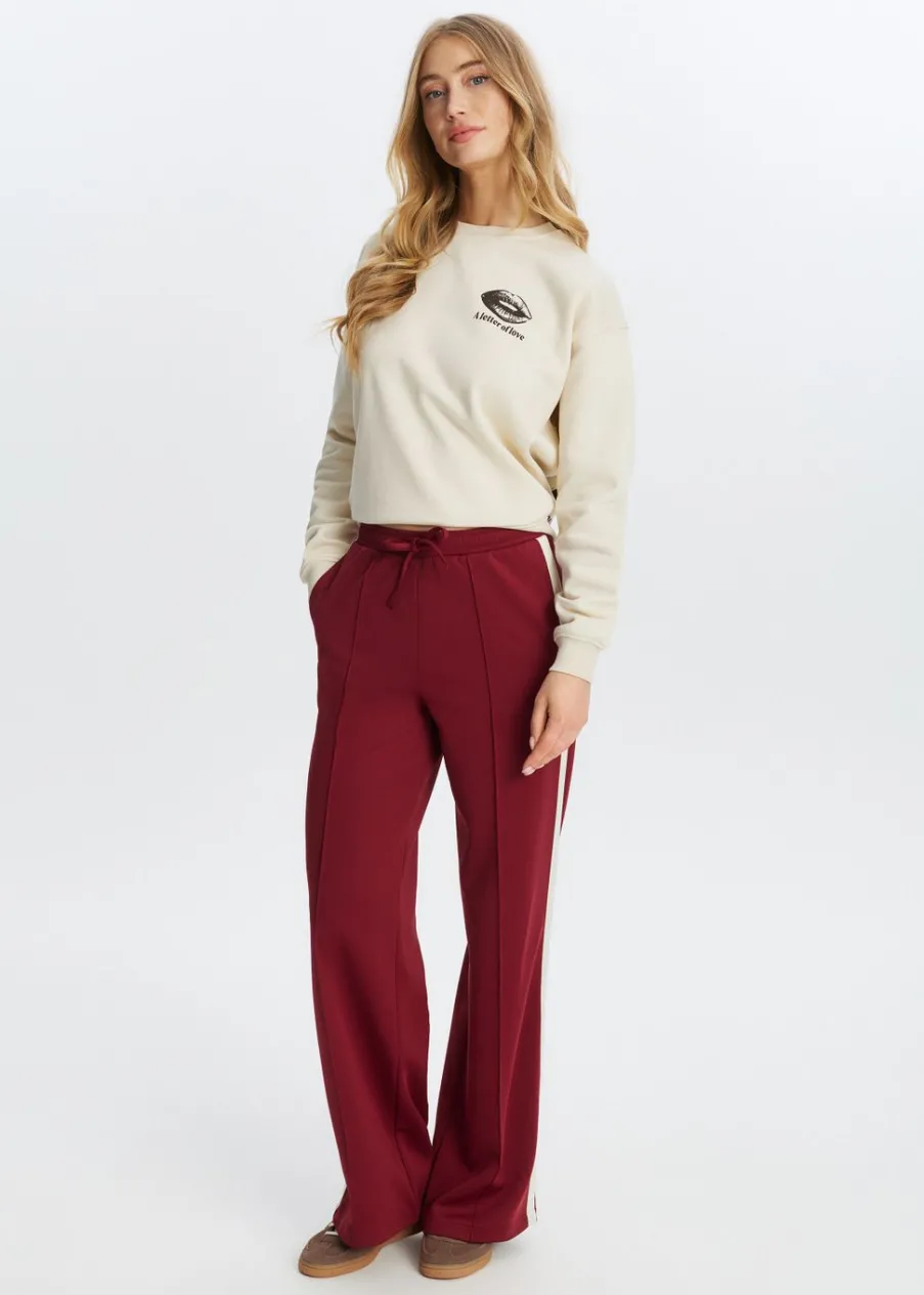 The Sting Sweatpants met streep<DAMES Broeken