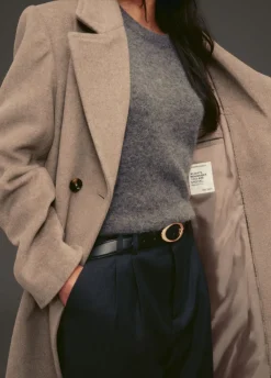 The Sting Tijdloze wolmix jas<DAMES Jassen