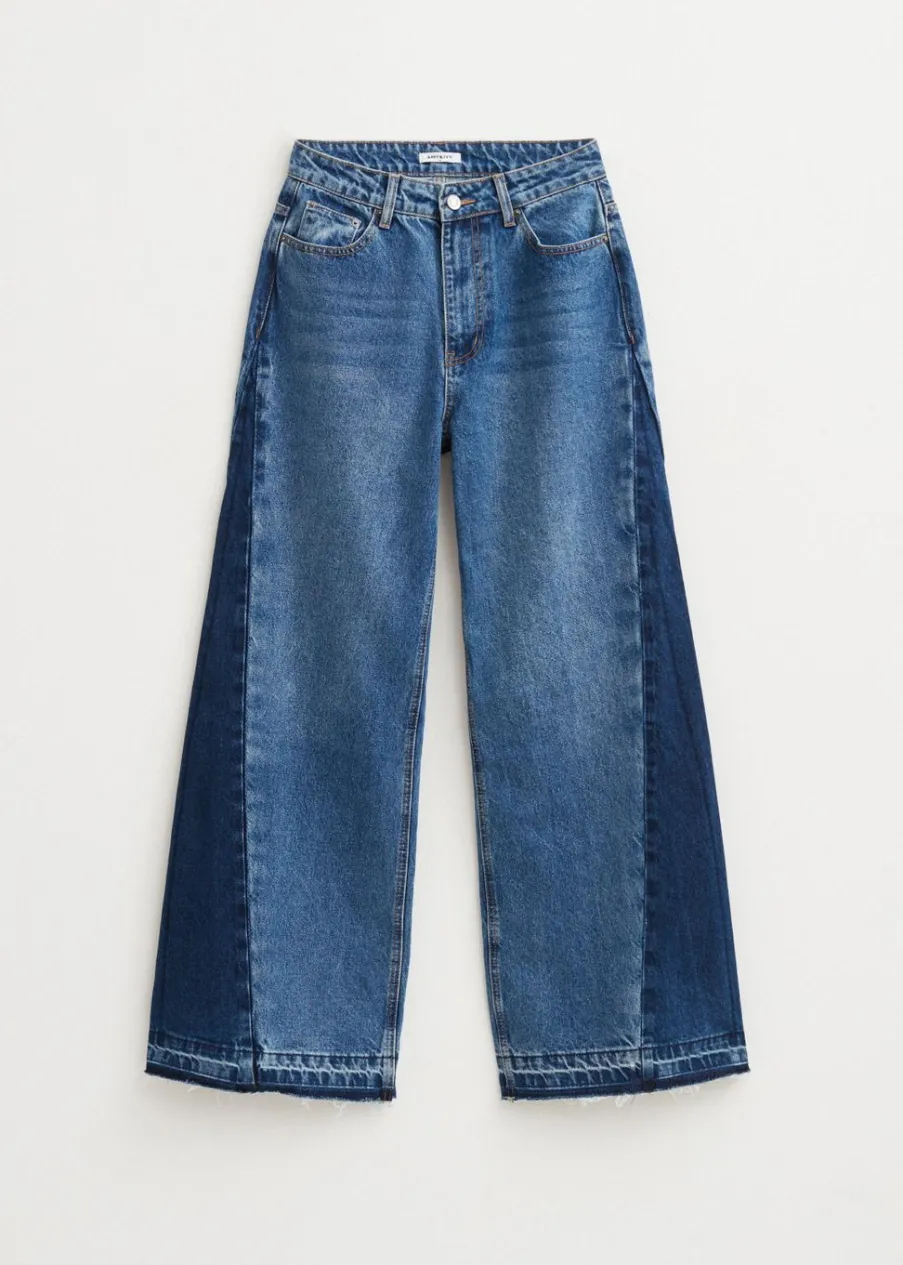 The Sting 2-tone wide leg jeans<DAMES Jeans
