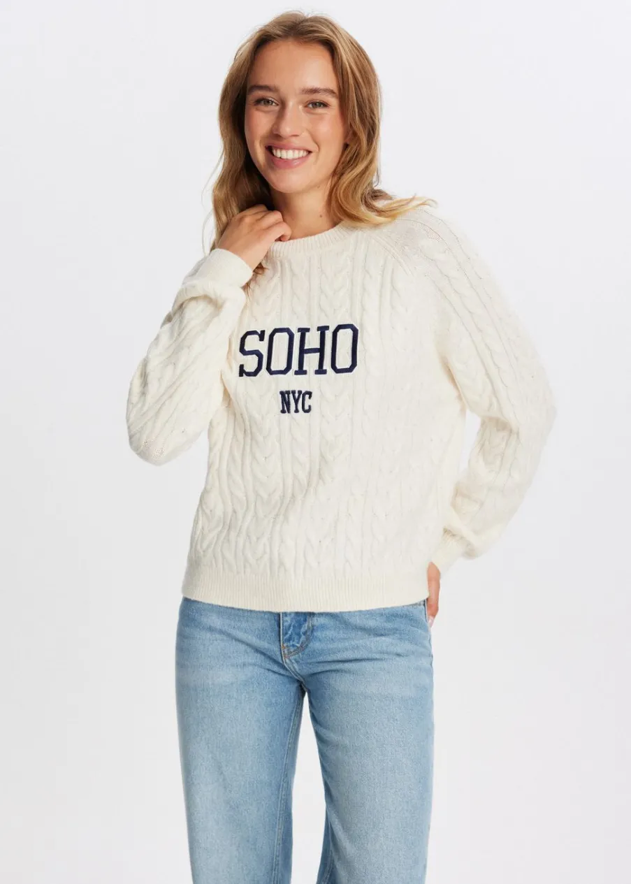 The Sting Trui met borduurdetail<DAMES Truien En Vesten