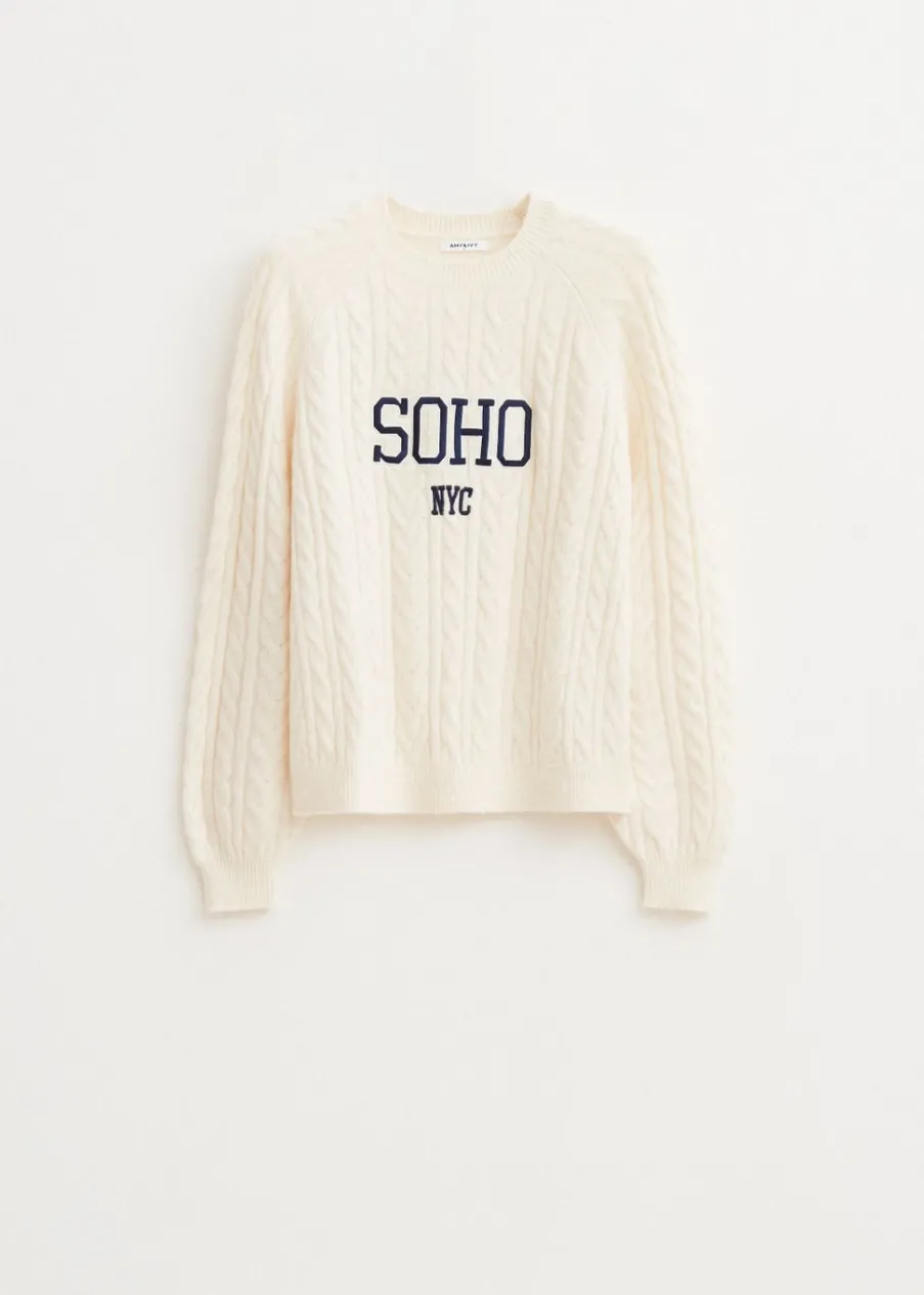 The Sting Trui met borduurdetail<DAMES Truien En Vesten