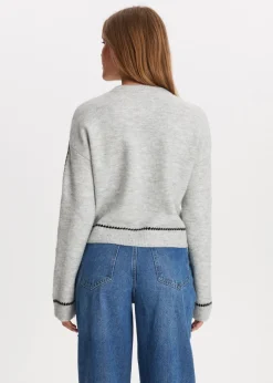 The Sting Trui met contrasterende details<DAMES Truien En Vesten