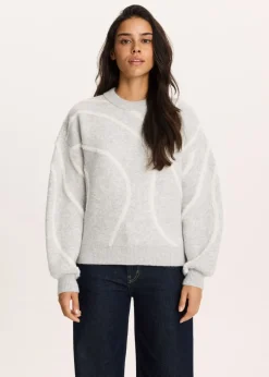 The Sting Trui met 3D patroon<DAMES Truien En Vesten