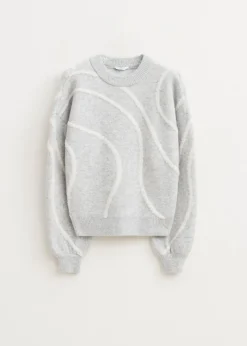 The Sting Trui met 3D patroon<DAMES Truien En Vesten