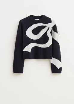 The Sting Trui met grote strik<DAMES Truien En Vesten