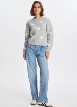 The Sting Trui met hartjes<DAMES Truien En Vesten