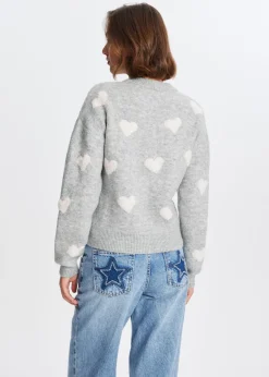 The Sting Trui met hartjes<DAMES Truien En Vesten