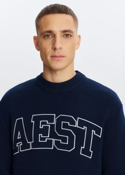 The Sting Trui met jacquarddetail<Heren Truien En Vesten