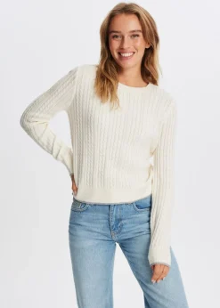 The Sting Trui met kabelpatroon<DAMES Truien En Vesten