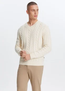 The Sting Trui met kabelpatroon<Heren Truien En Vesten