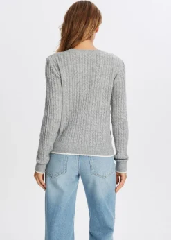 The Sting Trui met kabelpatroon<DAMES Truien En Vesten