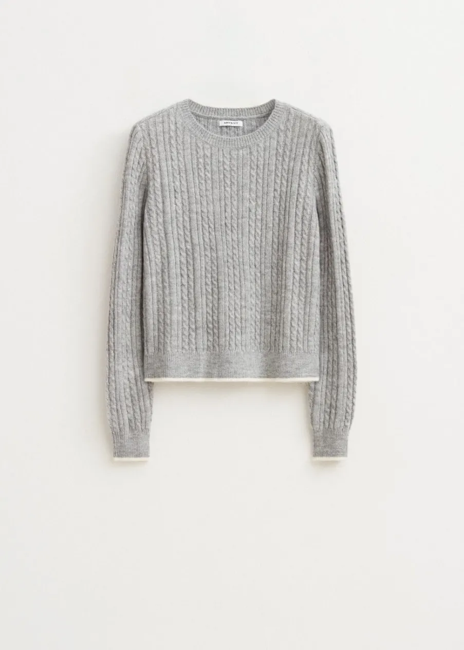 The Sting Trui met kabelpatroon<DAMES Truien En Vesten