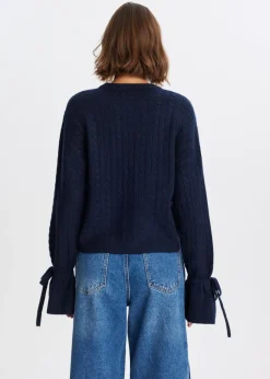 The Sting Trui met strikmouwen<DAMES Truien En Vesten