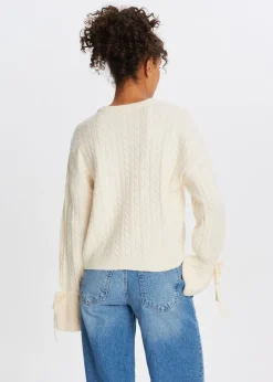 The Sting Trui met strikmouwen<DAMES Truien En Vesten