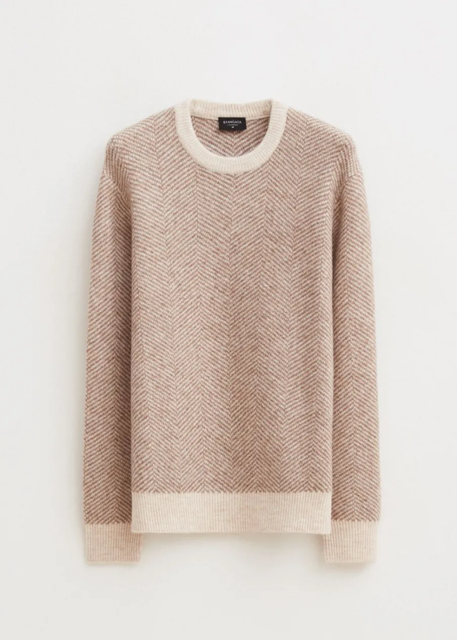 The Sting Trui met visgraatdetail<Heren Truien En Vesten