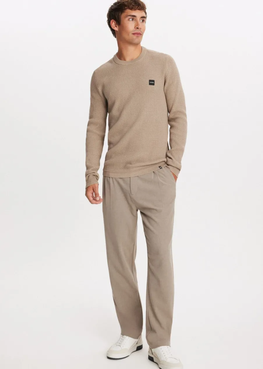 The Sting Trui met wafelstructuur<Heren Truien En Vesten