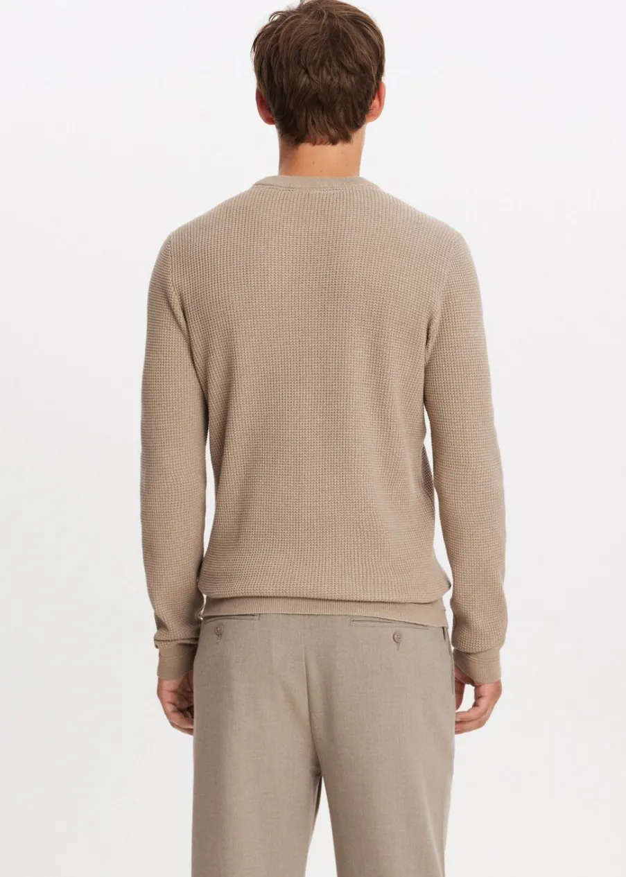 The Sting Trui met wafelstructuur<Heren Truien En Vesten