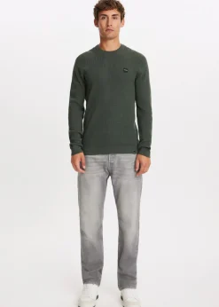 The Sting Trui met wafelstructuur<Heren Truien En Vesten