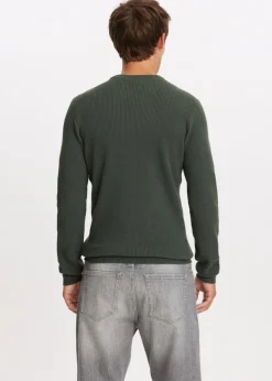 The Sting Trui met wafelstructuur<Heren Truien En Vesten