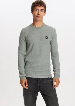 The Sting Trui met wafelstructuur<Heren Truien En Vesten