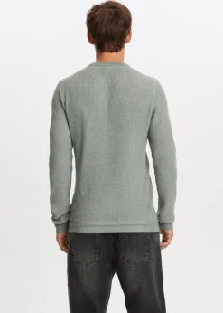 The Sting Trui met wafelstructuur<Heren Truien En Vesten