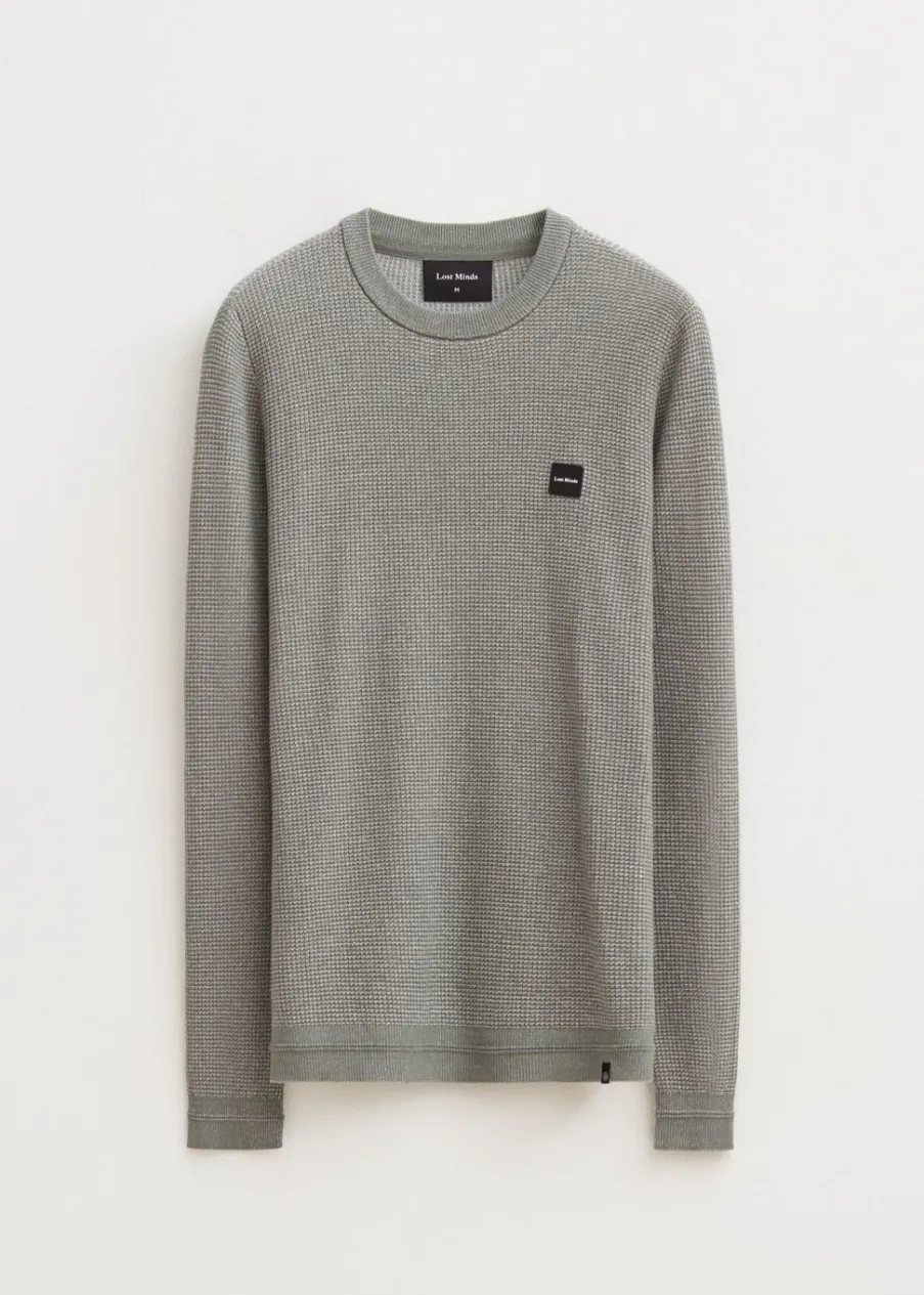 The Sting Trui met wafelstructuur<Heren Truien En Vesten