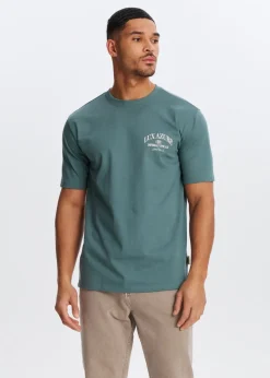 The Sting T-shirt met print oester<Heren T-Shirts