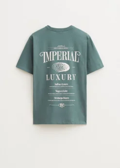 The Sting T-shirt met print oester<Heren T-Shirts