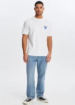 The Sting T-shirt met tekst en bloem<Heren T-Shirts