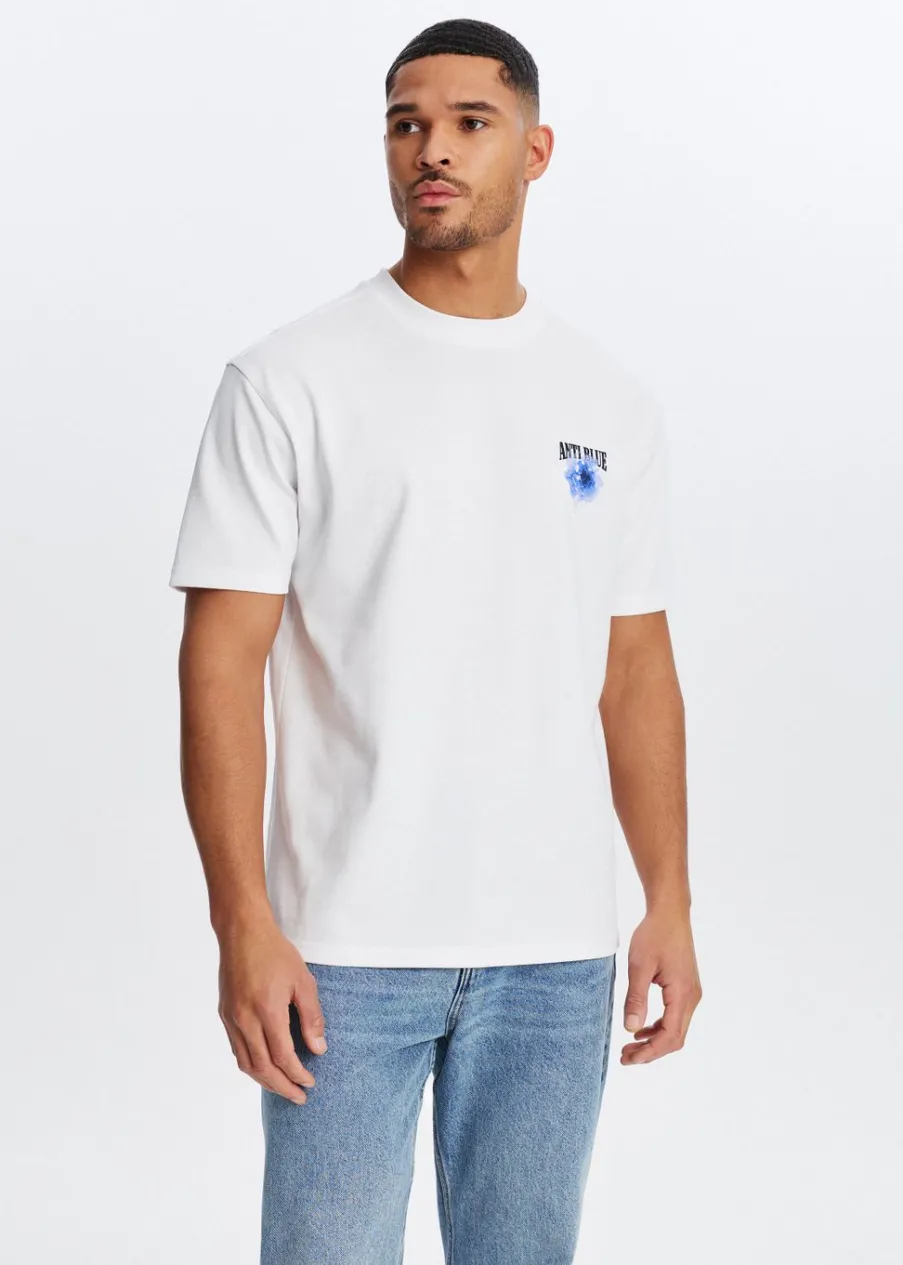 The Sting T-shirt met tekst en bloem<Heren T-Shirts