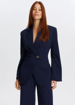 The Sting Twill blazer met knoop<DAMES Blazers En Gilets