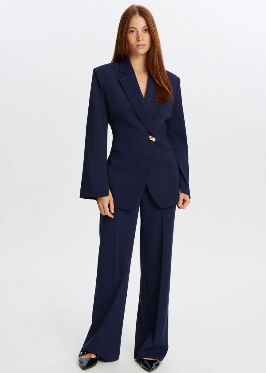 The Sting Twill blazer met knoop<DAMES Blazers En Gilets