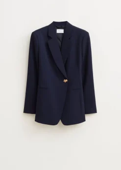 The Sting Twill blazer met knoop<DAMES Blazers En Gilets