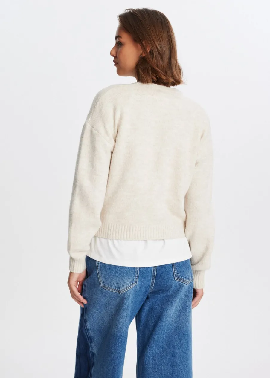 The Sting Vest met balloon mouwen<DAMES Truien En Vesten