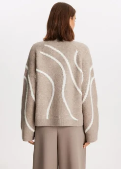 The Sting Vest met 3D patroon<DAMES Truien En Vesten