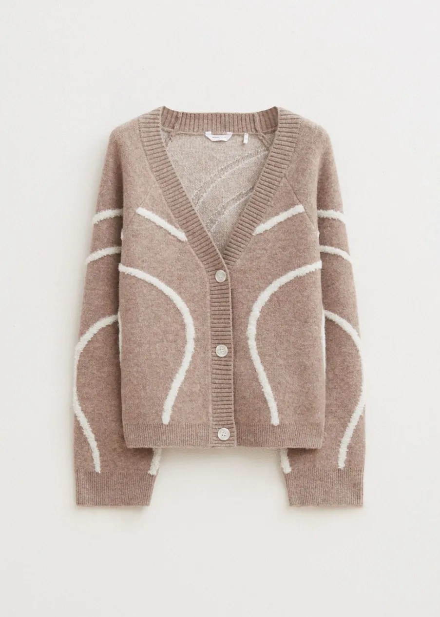 The Sting Vest met 3D patroon<DAMES Truien En Vesten