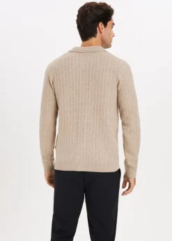 The Sting Vest met structuurdetails<Heren Truien En Vesten