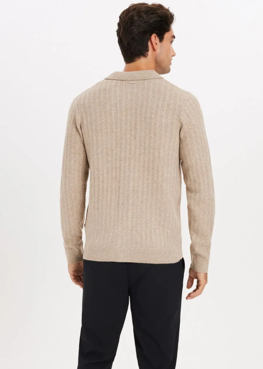 The Sting Vest met structuurdetails<Heren Truien En Vesten