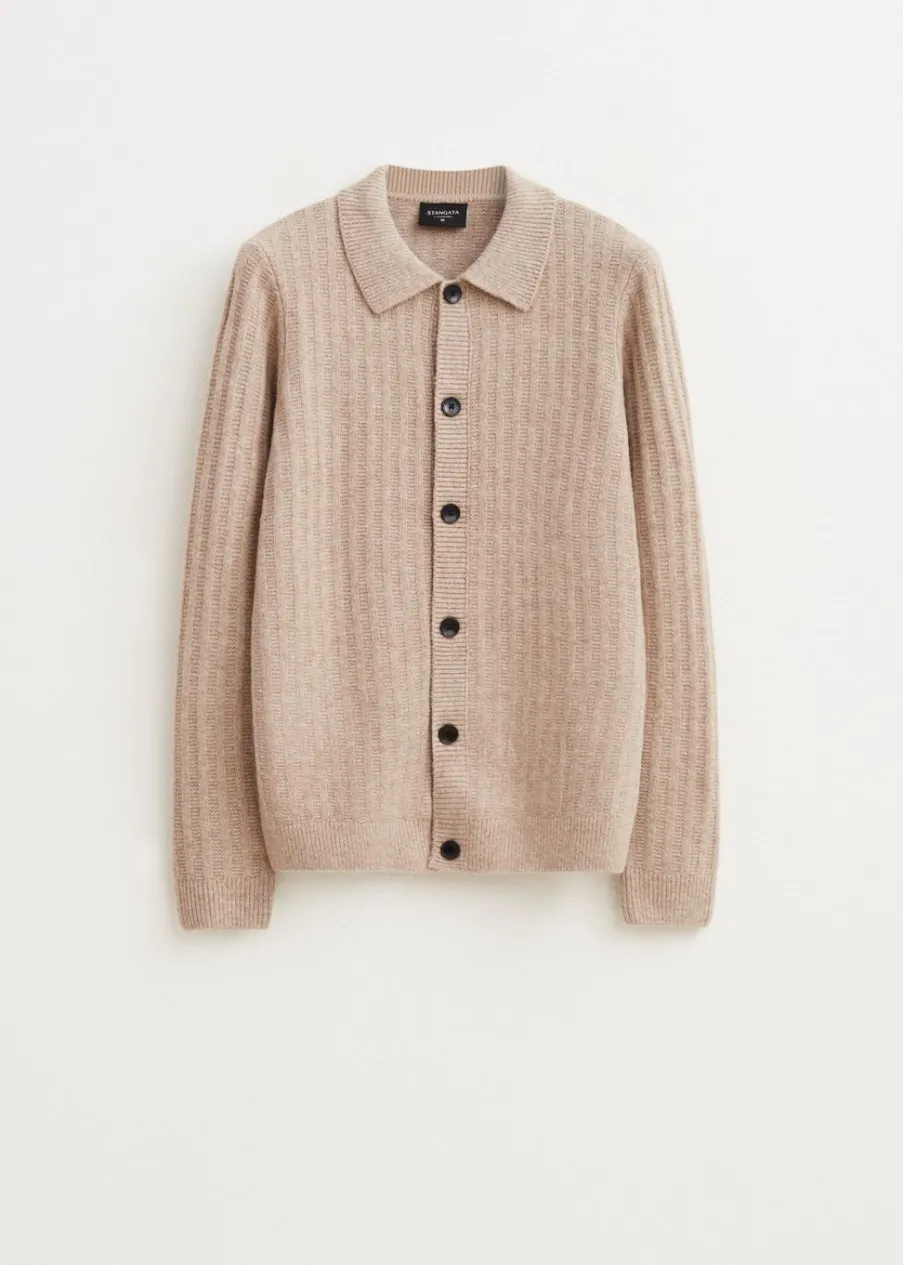 The Sting Vest met structuurdetails<Heren Truien En Vesten