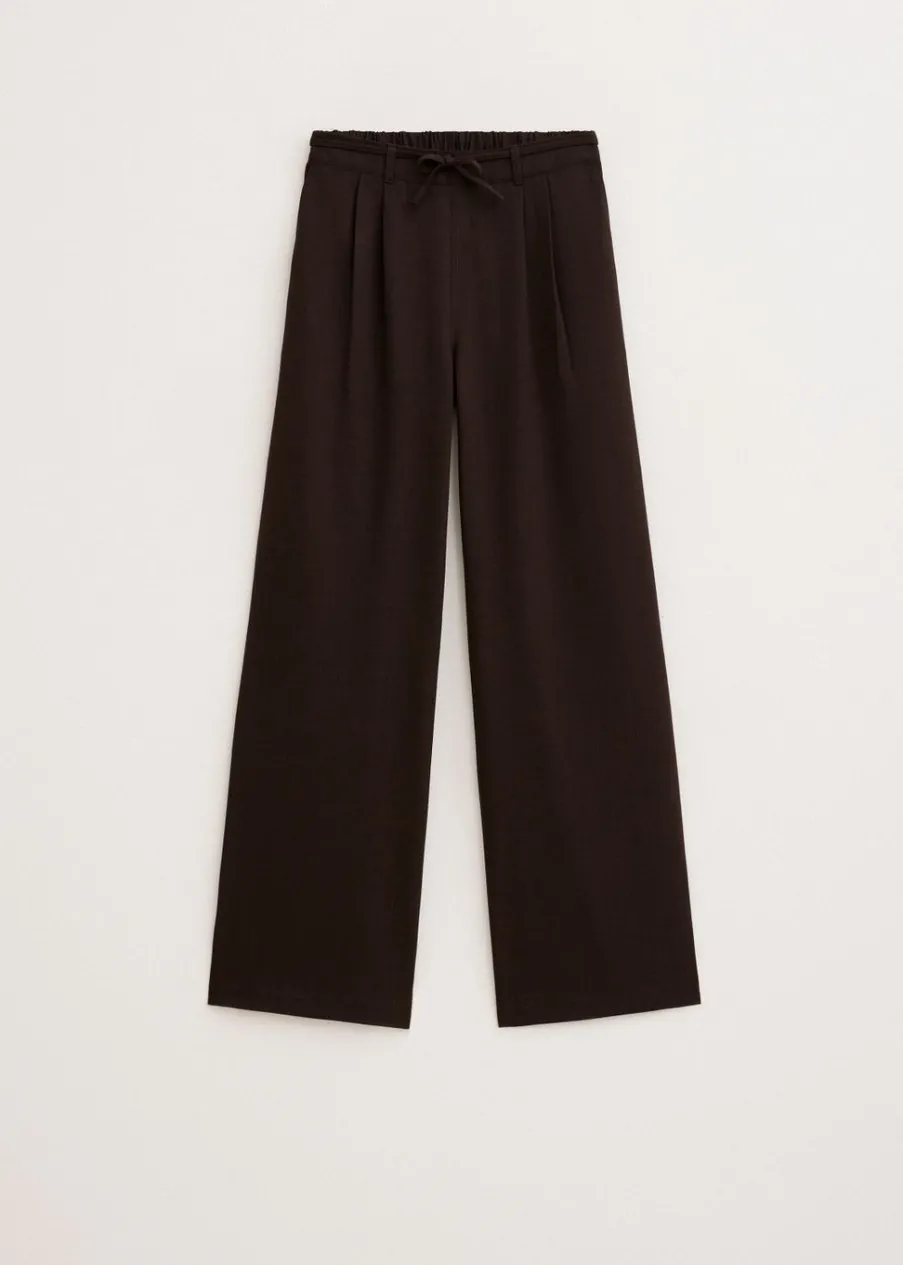 The Sting Wijde broek met plooien<DAMES Broeken