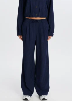 The Sting Wijde broek met plooien<DAMES Broeken