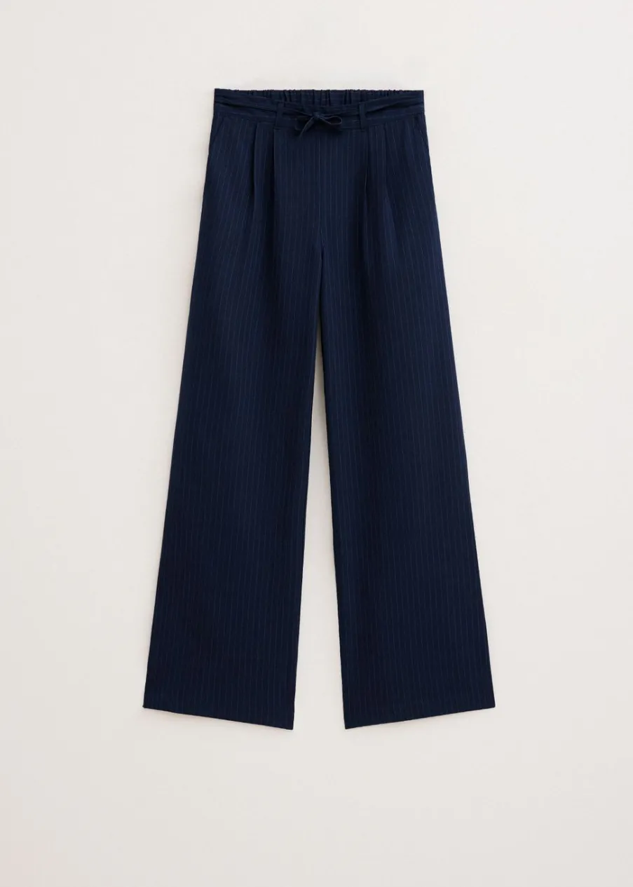 The Sting Wijde broek met plooien<DAMES Broeken