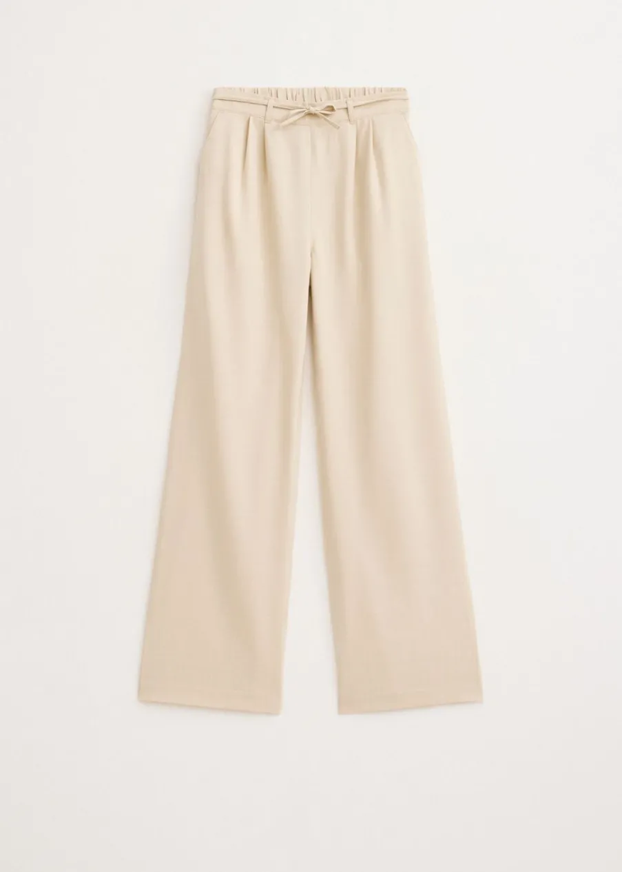 The Sting Wijde broek met plooien<DAMES Broeken