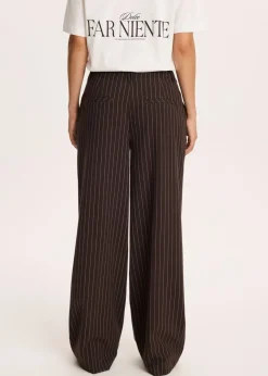 The Sting Wijde broek met strepen<DAMES Broeken