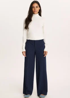 The Sting Wijde broek met strepen<DAMES Broeken